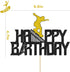 Glitter Happy Birthday Skateboard Cake Topper for Extreme Skateboard Sport Skateboarding Graffiti Theme Birthday Party Cake Decorations...