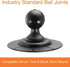 iBOLT 25mm / 1 inch Ball to Strong VHB Adhesive Mount Base/Adapter - for All Industry Standard 1 inch / 25 mm mounts...