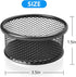 4 Pack Mesh Paper Clip Holder for Desk, Black Paperclip Holders Paper Clip Holders, Metal Paper Clip Dispenser Organizer for Desk, Binder Clip Hol...