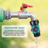 Garden Hose Shut off Valve Plastic Connect Water Hose Turn off Valve Garden Hose Connector Set with 6 Piece Anti Leak Valve Standard 3/4 Inch Thre...