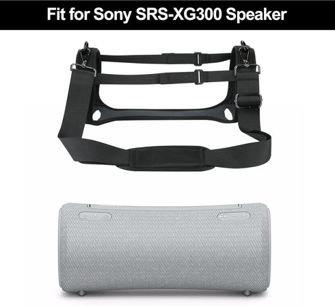 TXEsign Travel Carrying Strap Case Compatible with Sony SRS-XG300 X-Series Wireless Portable Bluetooth Speaker, Two Sides Mesh Covers Case Protect...