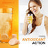 AlpenWell Vitamin C - 1000mg + Zinc - Immune Support - Effervescent Vitamin Drink Tablet, No Sugar + Low Calorie Supplement, Orange Flavor...