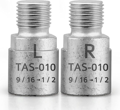 Hikenture Bike Pedal Adapter 9/16" to 1/2" Bicycle Pedals Chrome Molybdenum Steel (Pair)...