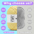 300g Easy Yarn for Crocheting, Chunky Thick Cotton Yarn Cotton-Nylon Blend Yarn Easy to See Stitches with Crocehting Accessories for Crocheting Be...