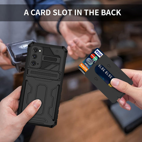 Samsung Galaxy S20 FE 5G Case Wallet with Detachable Card Holder, Built-in Stand with Screen Protector, 360 Full Body Shockproof Heavy Duty Case f...