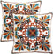 Decorative Couch Pillow Covers for Living Room 18x18 inches Set of 2 Embroidered Pattern Square Throw Pillows Case Cover for Sofa Bed Chair...