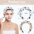 2 Pieces Spa Headbands for Women Puffy Makeup Headband Leopard Print Skincare Headband for Washing Face...
