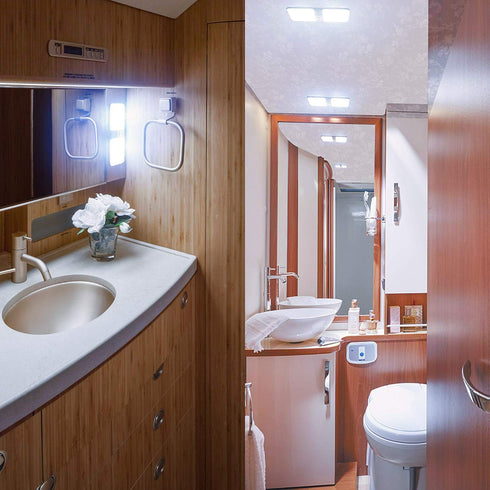 T10 Wedge Base LED Light Bulb 5watt(6000K Daylight White) Equivalent to 50W Halogen 12VAC/DC for Camper RV Tailer Outdoor Landscape Patio Path Dri...