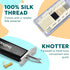 INDIVSHOW The Bead Knotting Tools Kit with 5 Cards 100% Natural Silk Bead Cord Thread for DIY Stringing Pearl Jewelry Making...
