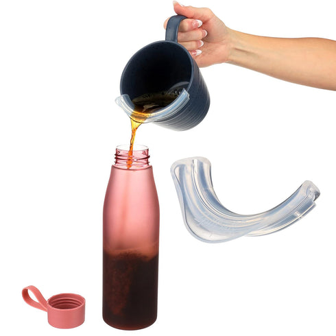 ZpillSafe® Regular Fit - Innovative Funnel for 2”- 4” Size Diameter Liquid Containers - Food Grade Silicone - Made in USA - Kitchen Gadgets (2 Pac...