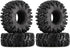 INJORA 1.0 Tires - S5 Swamp Claw Mud Terrain Tires for TRX4M AX24 SCX24 FCX24 1/18 1/24 RC Crawler Car,64 * 24mm,T1019...
