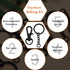 150Pcs Black Swivel Snap Hook Set,Swivel Clasp Keychain Hook Lobster Clasp Split Key Rings with Chain and Jump Rings Bulk for Keychain Lanyard,Jew...