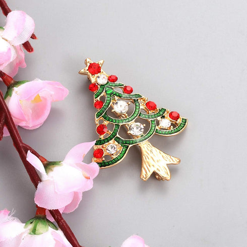 9 Pieces Christmas Brooch Pin Set for Women Christmas Pins Christmas Brooch Snowman Boots Reindeer Bow Gift Box Xmas Tree Car Snowflake Jewelry Pi...
