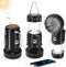 2024 Upgrade Solar Powered Camping Lantern with Fan - Stay cool and well-lit during outdoor adventures with This versatile lantern featuring a bui...