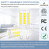 hansang 12 Pack G9 LED Bulb 6000K Cool Daylight for Crystal Chandelier, 4W 40Watt G9 Halogen Equivalent 1.77'' Height Short T4 Light Bulb with G9 ...