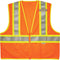 Ergodyne - 21317 GloWear 8230Z ANSI Two-Tone High Visibility Orange Reflective Safety Vest, 2XL/3XL...