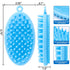 ROPO Dog Shampoo Brush, Dog Bath Brush & Dogs Shower, Dog Hand Brush For Grooming, Dog Scrubber for Bath, Dog Wash Brush 2pcS (blue+pink)...