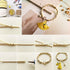 Pandahall 5M/5Yard Aluminum Curb Chain Link Light Gold Color Twisted Cross Necklace Finding Chains with Spool for Jewelry Making DIY Crafts Findin...