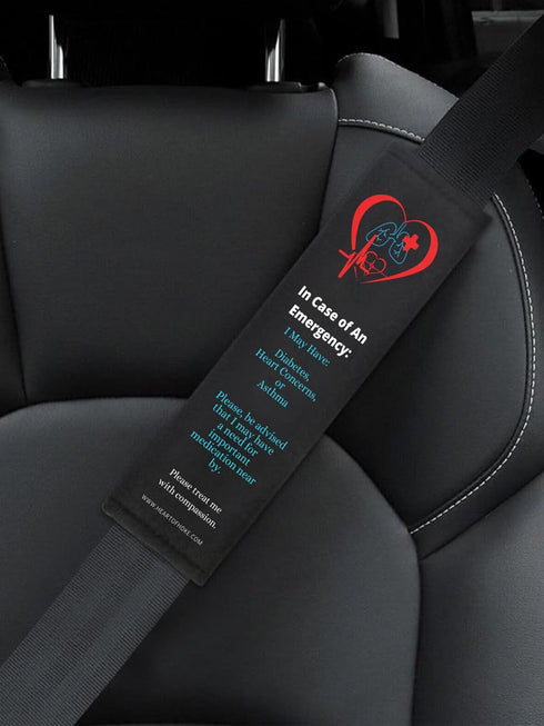Various Fashionable Medical Seatbelt Covers for Vehicle Seatbelts/Backpack Strap Covers/Gym Bag Strap Covers/for Men, Women and Teens with Various...