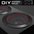 Facmogu 2PCS 4in Black Round Speaker Grills Cover, Metal Mesh Speaker Grille Replacement for 4 Inch Woofer Speakers Decorative & Protection, Steel...