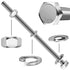 (5 Sets) 5/16-18x5" Hex Head Stainless Steel Bolts and Nuts with Flat & Lock Washers, 304 Stainless Steel 18-8, Fully Threaded, 5/16 Bolt, Bolts a...