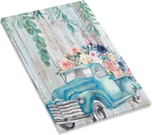 Retro Wooden Cart With Flowers No Device Light Switch Cover 1 Gang Single Blank Wall Plate Decorative Electrical Home Switchplate Faceplate for Ba...