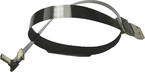 Black FFC USB C FPV Flat Slim Thin Ribbon FPC Cable USB Type-C 90 Degree to Standard USB A for sync and Charging (40CM)...