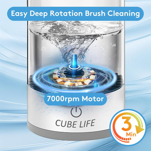 Electric Makeup Brush Cleaner, Updated Automatic Spinning Makeup Brush Cleaner, 1200mAh Cosmetic Brush Cleaner For All Type Makeup Brushes, Makeup...