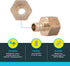 SharkBite 1/2 x 1/2 Inch FNPT Crimp Adapter, Pack of 5, Brass Plumbing Fitting, PEX Pipe, PE-RT, UC072LFA5...