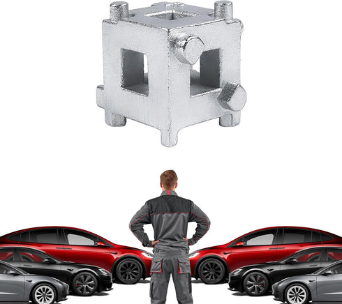 Car Disc Brake Caliper Piston Compression Tool, 3/8" Rear Disc Brake Caliper Spreader Compressor Wind Back Cube Tool, Automotive Accessories Fits ...
