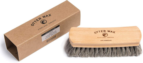 Otter Wax Premium Horsehair Shoe Brush...