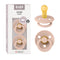 BIBS Pacifiers Colour Collection | Natural Rubber Baby Pacifier | Set of 2 BPA-Free Soothers | Made in Denmark | 6+ Months (Pack of 2) | Blush...
