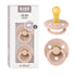 BIBS Pacifiers Colour Collection | Natural Rubber Baby Pacifier | Set of 2 BPA-Free Soothers | Made in Denmark | 6+ Months (Pack of 2) | Blush...