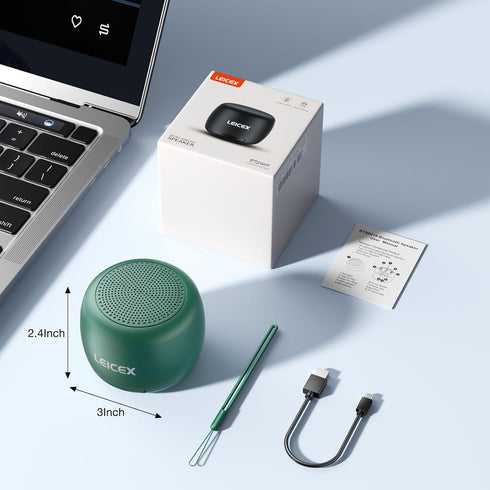 Small Bluetooth Speaker Portable Speakers-Mini Wireless Speaker with Hifi Stereo Sound?Big Rechargeable Battery,Waterproof Travel Speaker with Han...