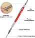 Enhon 2mm Mechanical Carpenter Pencil Set with 12 Marker Refills and Sharpener, Woodworking Marking Tool Solid Deep Hole Construction Pencil, Exte...