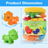 Montessori Numbers Matching Counting and Sorting Game for Toddlers Fine Motor Toy Preschool 1-10 Recognition Learning Toy Educational Set for Kids...