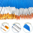 60 Pcs Small Brushes Bulk,Flat Round Tip Acrylic Paint Brushes Set Kids Pointed Flat Nylon Hair Brushes for Classroom Painting Party Acrylic Oil W...