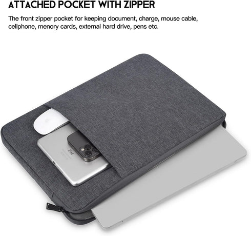 13-inch Laptop Sleeve Case for 2024 2023 MacBook Air 13.6 inch with Apple M2 M3 Chip & MacBook Pro 14 inch with M3 M2 Chip Accessories Carrying Ca...