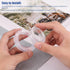 AIEX 2 Inch 4 Sets Patio Table Umbrella Hole Ring and Cap Set Silicone Transparent Including 4 Rings and 4 Stoppers...