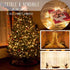 Dopheuor LED Photo Clip Copper String Lights Starry Fairy Warm Yellow Lights Battery Powered for Hang Pictures Cards Bedroom Wall Decorations Chri...