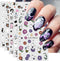 JMEOWIO 9 Sheets Halloween Nail Art Stickers Decals Self-Adhesive Cute Flower Ghost Nail Supplies Nail Art Design Decoration Accessories...