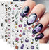 JMEOWIO 9 Sheets Halloween Nail Art Stickers Decals Self-Adhesive Cute Flower Ghost Nail Supplies Nail Art Design Decoration Accessories...