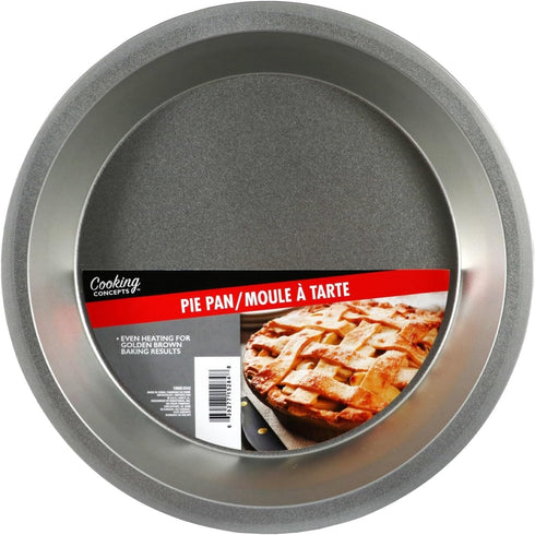 Cooking Concepts,set of 2 pie pans, quiche pan, pastry, pie pans for baking 9 in,pie baking pan, pumkin pie pan, Free veggie/fruit brush included...