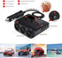 Car Cigarette Lighter Adapter, 12V/24V 120W 4 USB 3 Socket Splitter Car Chargers, LED Voltage Display On/Off Switches, Automotive Cigarette Lighte...