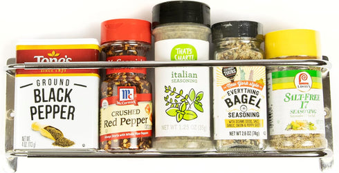 Nifty Solutions Spice Racks (Door/Wall Stainless Steel Spice Rack)...
