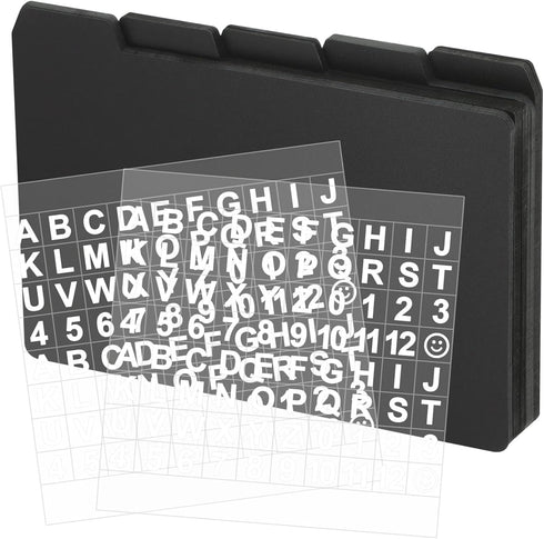 Lewtemi 50 Pcs Index Card Dividers 4 x 6 Inch Index Card Dividers with Tabs Index Cards Guides with 2 Pcs Alphabet Number Stickers for Office Reci...