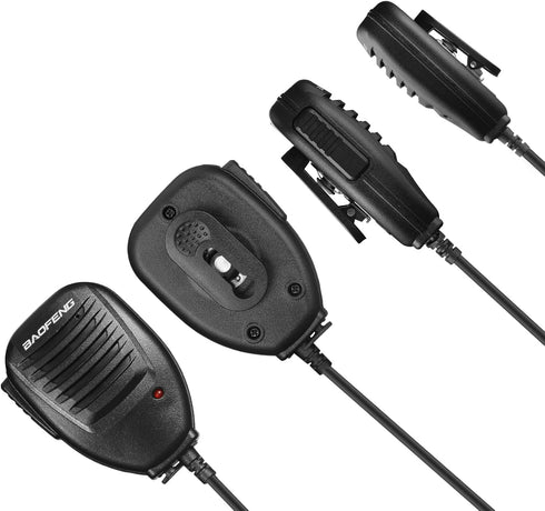 BAOFENG Waterproof Speaker Two Way Radio Microphone Ham Radio Handheld Remote Shoulder Mic for Baofeng UV-9R UV-9R Plus MK1 UV-9R PRO UV-9G GT-3WP...