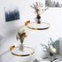 Cityelf Floating Shelves Wall Mounted Gold Wall Decor Iron Glass Hanging Shelf Home Decor Set of 3 Display Ledge Shelves for Living Room Bedroom O...