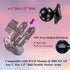 BRCOVAN 1.5'' Ball Mount Base with Aluminum Alloy 4-Hole AMPS Square Plate & 1.5'' TPU Ball Adapter Compatible with RAM Mounts C Size 1.5 Inch Bal...