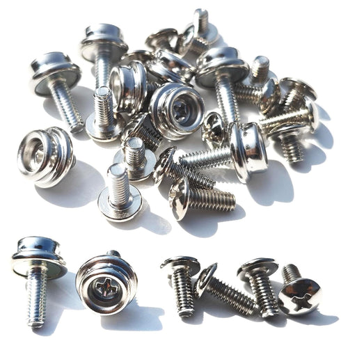 24 Pcs Stainless Steel Helmet Visor Screws, Hockey Helmet Repair Kit, Football Visor Clips, Universal Baseball Helmet Hardware Replacement Parts f...
